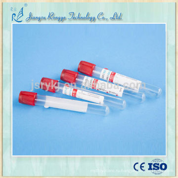 CE ISO одобренная одноразовая красная вакуумная кровяная трубка